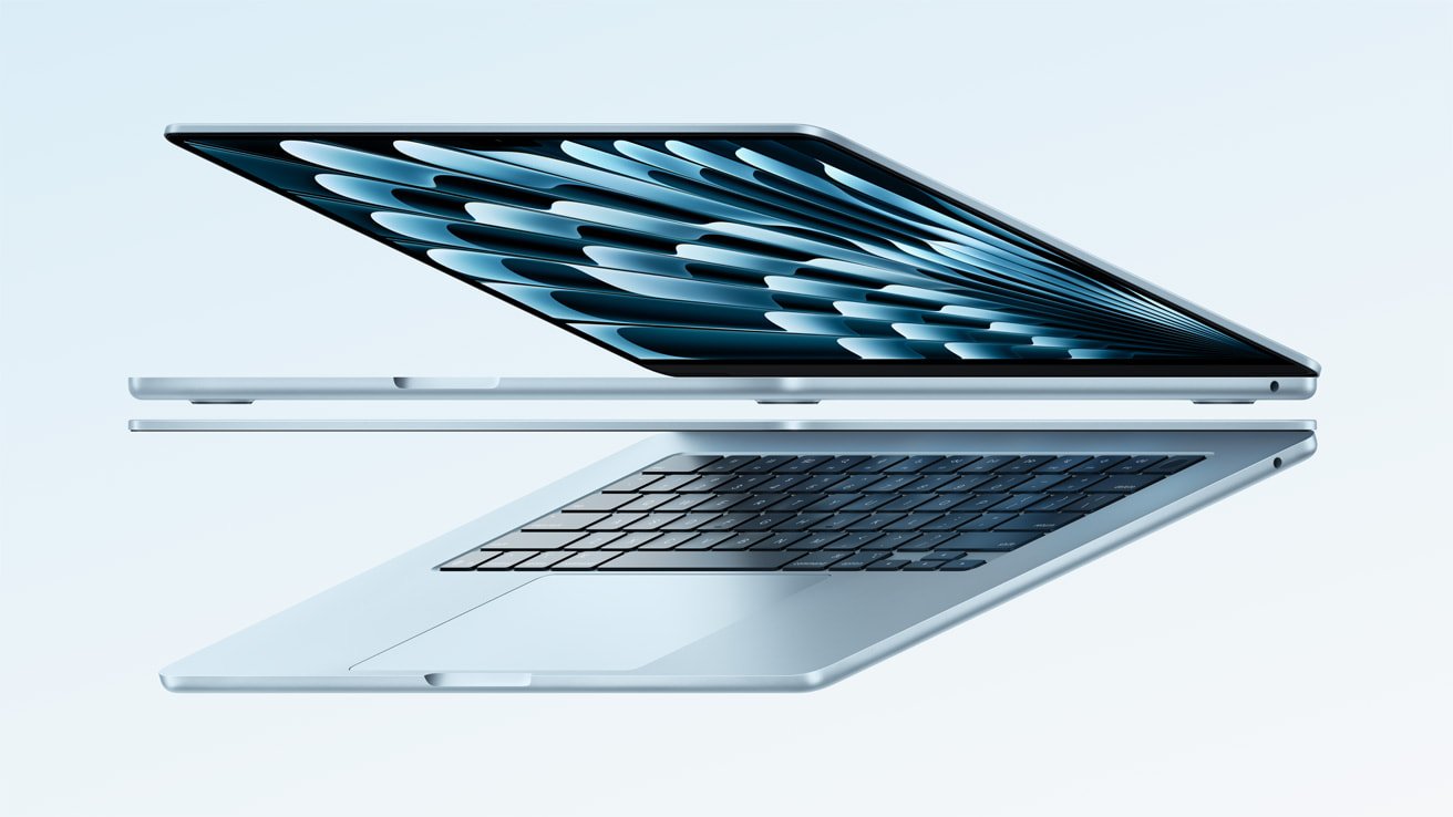 Apple、M4チップを搭載し、スカイブルーのカラーの新しいMacBook Airを