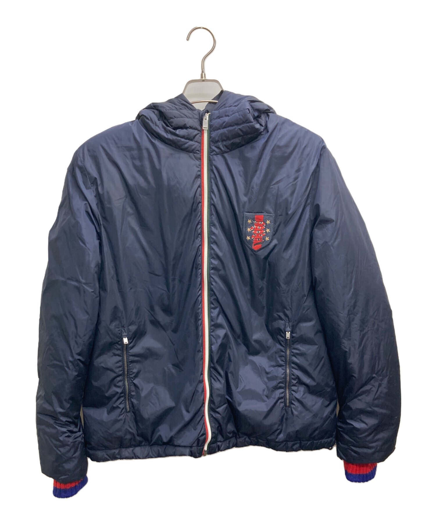 中古・古着通販】GUCCI (グッチ) スネークワッペンダウンジャケット