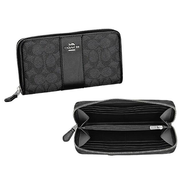 COACH（コーチ） 長財布 メンズ ブランド COACH CCQ07 SVO1U ブラック