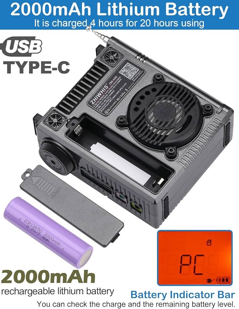 Amazon.com: ZHIWHIS Shortwave Radio with Bluetooth and APP Control