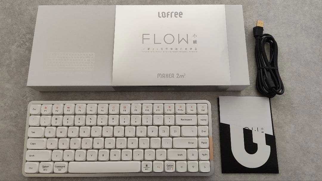 Lofree FLOW ホワイト キーボード 本体 Amazon | Lofree FLOW ロープロファイルメカニカルキーボード 英語配列